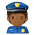 Police Officer: Medium-dark Skin Tone Emoji Copy Paste ― 👮🏾 - samsung