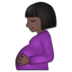 Pregnant Woman: Dark Skin Tone Emoji Copy Paste ― 🤰🏿 - samsung