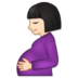 Pregnant Woman: Light Skin Tone Emoji Copy Paste ― 🤰🏻 - samsung