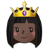 Princess: Dark Skin Tone Emoji Copy Paste ― 👸🏿 - samsung