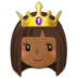 Princess: Medium-dark Skin Tone Emoji Copy Paste ― 👸🏾 - samsung