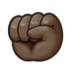 Raised Fist: Dark Skin Tone Emoji Copy Paste ― ✊🏿 - samsung