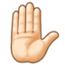 Raised Hand: Light Skin Tone Emoji Copy Paste ― ✋🏻 - samsung