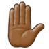 Raised Hand: Medium-dark Skin Tone Emoji Copy Paste ― ✋🏾 - samsung