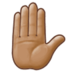 Raised Hand: Medium Skin Tone Emoji Copy Paste ― ✋🏽 - samsung