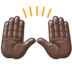 Raising Hands: Dark Skin Tone Emoji Copy Paste ― 🙌🏿 - samsung