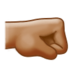 Right-facing Fist: Medium Skin Tone Emoji Copy Paste ― 🤜🏽 - samsung