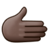Rightwards Hand: Dark Skin Tone Emoji Copy Paste ― 🫱🏿 - samsung