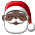 Santa Claus: Dark Skin Tone Emoji Copy Paste ― 🎅🏿 - samsung