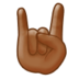 Sign Of The Horns: Medium-dark Skin Tone Emoji Copy Paste ― 🤘🏾 - samsung