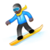 Snowboarder: Dark Skin Tone Emoji Copy Paste ― 🏂🏿 - samsung