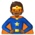 Superhero: Medium-dark Skin Tone Emoji Copy Paste ― 🦸🏾 - samsung