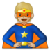 Superhero: Medium-light Skin Tone Emoji Copy Paste ― 🦸🏼 - samsung