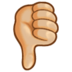 Thumbs Down: Medium-light Skin Tone Emoji Copy Paste ― 👎🏼 - samsung