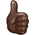 Thumbs Up: Dark Skin Tone Emoji Copy Paste ― 👍🏿 - samsung