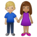 Woman And Man Holding Hands: Medium Skin Tone, Medium-light Skin Tone Emoji Copy Paste ― 👩🏽‍🤝‍👨🏼 - samsung