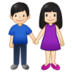 Woman And Man Holding Hands: Light Skin Tone Emoji Copy Paste ― 👫🏻 - samsung