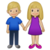 Woman And Man Holding Hands: Medium-light Skin Tone Emoji Copy Paste ― 👫🏼 - samsung