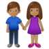 Woman And Man Holding Hands: Medium Skin Tone Emoji Copy Paste ― 👫🏽 - samsung