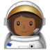 Woman Astronaut: Medium-dark Skin Tone Emoji Copy Paste ― 👩🏾‍🚀 - samsung