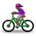 Woman Biking: Dark Skin Tone Emoji Copy Paste ― 🚴🏿‍♀ - samsung