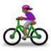 Woman Biking: Medium-dark Skin Tone Emoji Copy Paste ― 🚴🏾‍♀ - samsung