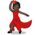 Woman Dancing: Dark Skin Tone Emoji Copy Paste ― 💃🏿 - samsung
