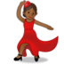 Woman Dancing: Medium-dark Skin Tone Emoji Copy Paste ― 💃🏾 - samsung