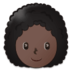 Woman: Dark Skin Tone, Curly Hair Emoji Copy Paste ― 👩🏿‍🦱 - samsung