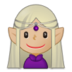 Woman Elf: Medium-light Skin Tone Emoji Copy Paste ― 🧝🏼‍♀ - samsung