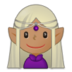 Woman Elf: Medium Skin Tone Emoji Copy Paste ― 🧝🏽‍♀ - samsung