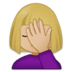 Woman Facepalming: Medium-light Skin Tone Emoji Copy Paste ― 🤦🏼‍♀ - samsung