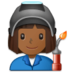 Woman Factory Worker: Medium-dark Skin Tone Emoji Copy Paste ― 👩🏾‍🏭 - samsung