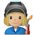 Woman Factory Worker: Medium-light Skin Tone Emoji Copy Paste ― 👩🏼‍🏭 - samsung