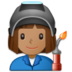 Woman Factory Worker: Medium Skin Tone Emoji Copy Paste ― 👩🏽‍🏭 - samsung