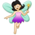 Woman Fairy: Light Skin Tone Emoji Copy Paste ― 🧚🏻‍♀ - samsung