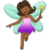 Woman Fairy: Medium-dark Skin Tone Emoji Copy Paste ― 🧚🏾‍♀ - samsung