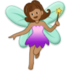 Woman Fairy: Medium Skin Tone Emoji Copy Paste ― 🧚🏽‍♀ - samsung