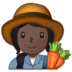 Woman Farmer: Dark Skin Tone Emoji Copy Paste ― 👩🏿‍🌾 - samsung