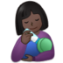 Woman Feeding Baby: Dark Skin Tone Emoji Copy Paste ― 👩🏿‍🍼 - samsung