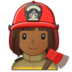 Woman Firefighter: Medium-dark Skin Tone Emoji Copy Paste ― 👩🏾‍🚒 - samsung