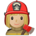 Woman Firefighter: Medium-light Skin Tone Emoji Copy Paste ― 👩🏼‍🚒 - samsung