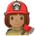 Woman Firefighter: Medium Skin Tone Emoji Copy Paste ― 👩🏽‍🚒 - samsung