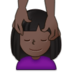 Woman Getting Massage: Dark Skin Tone Emoji Copy Paste ― 💆🏿‍♀ - samsung