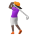 Woman Golfing: Dark Skin Tone Emoji Copy Paste ― 🏌🏿‍♀ - samsung