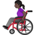 Woman In Manual Wheelchair: Dark Skin Tone Emoji Copy Paste ― 👩🏿‍🦽 - samsung