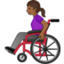 Woman In Manual Wheelchair: Medium-dark Skin Tone Emoji Copy Paste ― 👩🏾‍🦽 - samsung