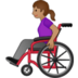 Woman In Manual Wheelchair: Medium Skin Tone Emoji Copy Paste ― 👩🏽‍🦽 - samsung
