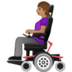 Woman In Motorized Wheelchair: Medium Skin Tone Emoji Copy Paste ― 👩🏽‍🦼 - samsung