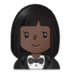 Woman In Tuxedo: Dark Skin Tone Emoji Copy Paste ― 🤵🏿‍♀ - samsung